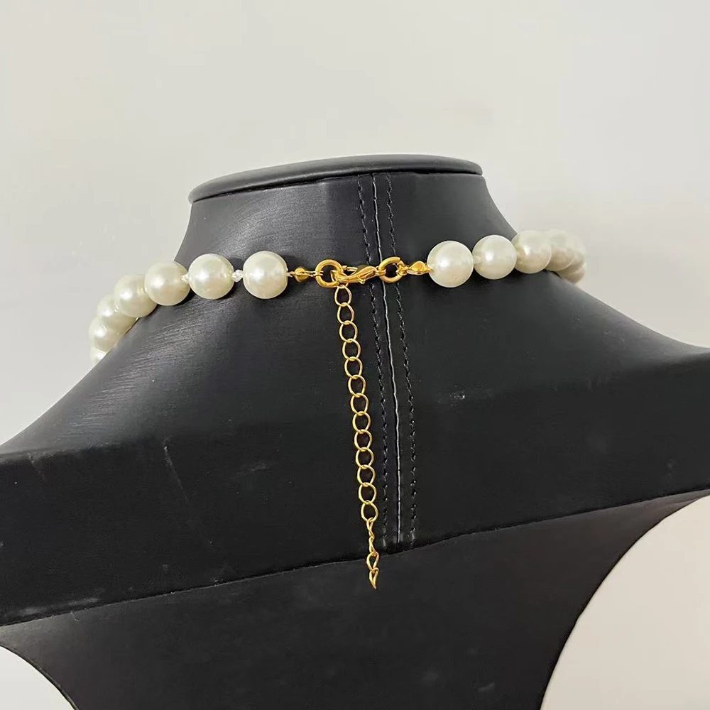 10MM الزجاج عقد من اللؤلؤ تصميم جميل مخصص PHILO اليونانية رسالة درع سحر هدية