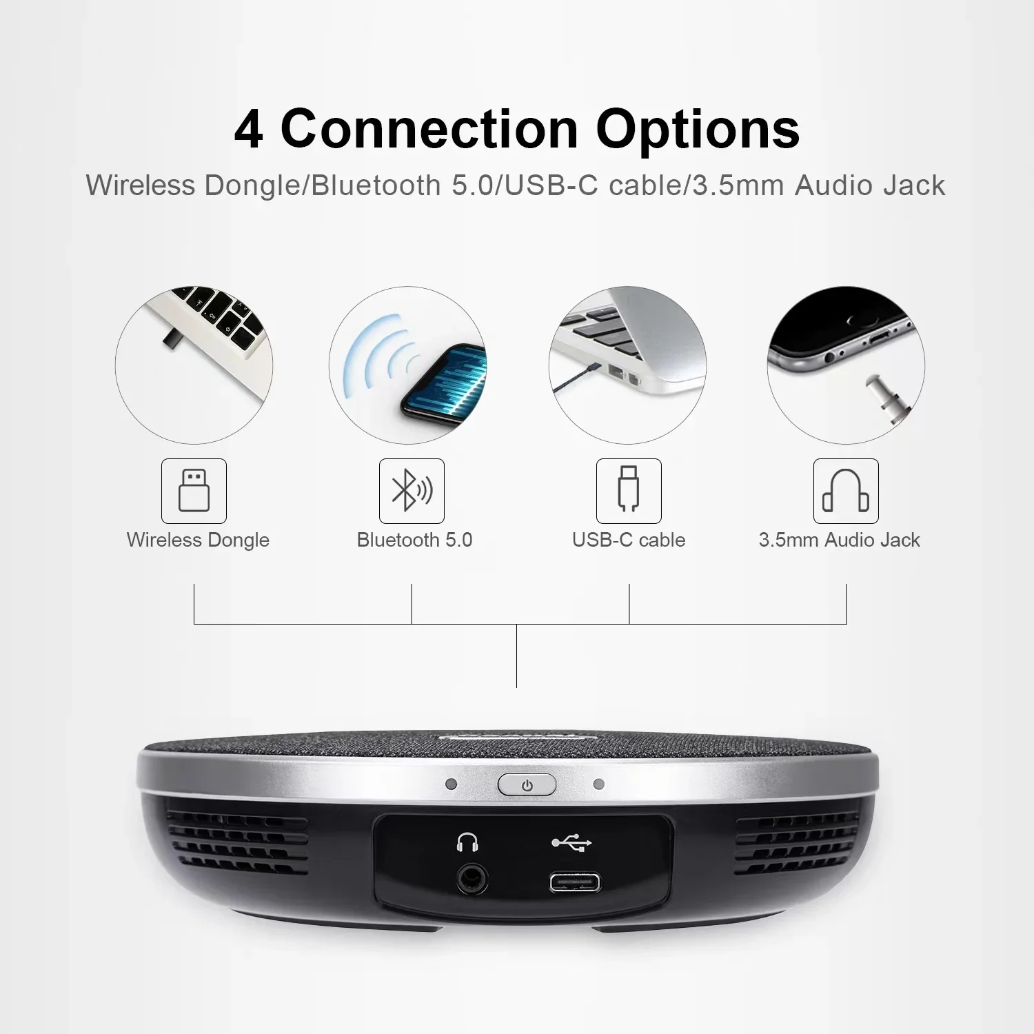Hot Sale Portable Omni-directional Wireless Audio Conference System Wireless Speakerphone With Microphone For Conferences