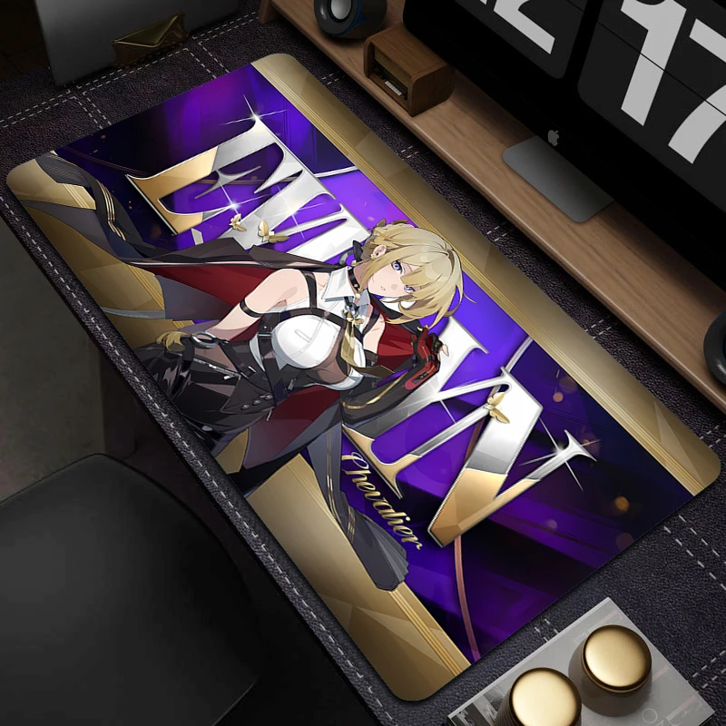 

Large Mouse Pad XL Zenless Zone Zero Evelyn Chevalier Gaming Mousepad Non-Slip Table Mat Pc Gamer Computer Accessories Mouse Mat