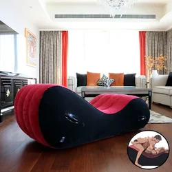 Air Inflatable Sex Pillow Soft Cushion Position Sofa Cuffs Chair Sexual Position Ramp Erotic Chaise Pillow Bdsm Toy for Couples