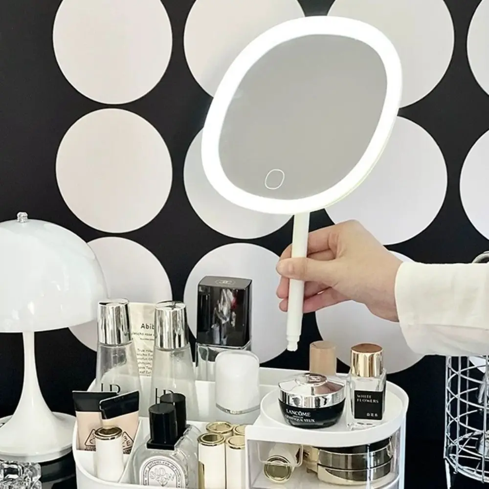 

Новый большой вместительный ящик для хранения косметики со светодиодным зеркалом, органайзер для губной помады с несколькими сетками, стойка для средств по уходу за кожей