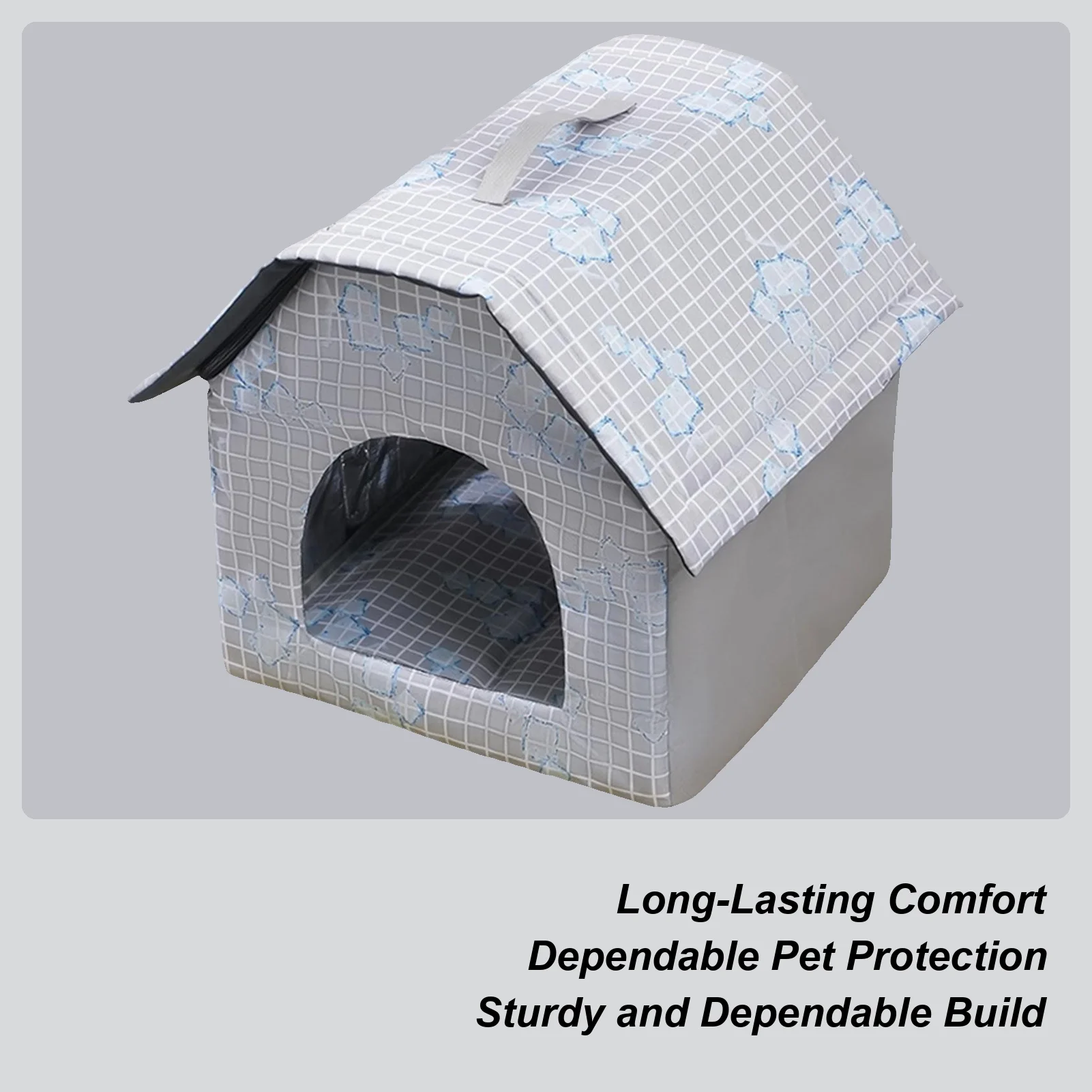 

Cooling Dog House Air Conditioned Cat House Folding Cooler Bed With 9 Ice Packs Waterproof For Four Seasons Pet Shelter Puppy