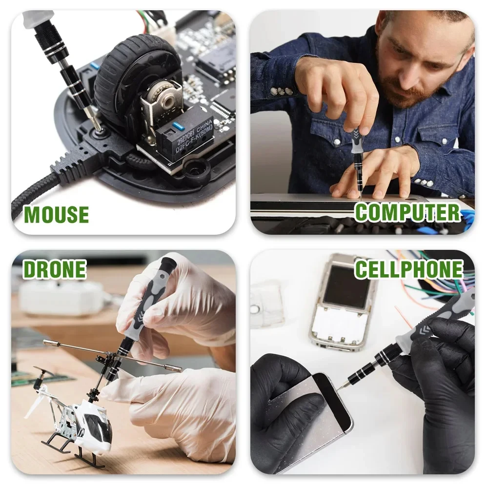 115 en 1 Mini jeu de tournevis de précision magnétique Kit d'outils de réparation pour ordinateur portable téléphone portable PC MacBook outil de réparation domestique