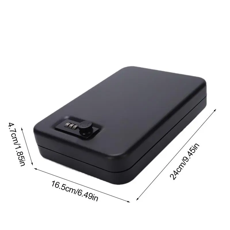 Mini Travel Safe Box, Compact Lock Box com Código, Pequeno Cofre, Leve, Fechadura Combinada, Seguro, Trancado, Armazenamento