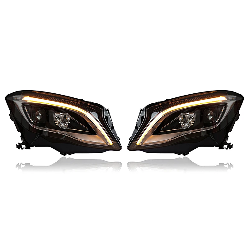 

ROLFES 2x For Mercedes-Benz GLA 2015-2019 Full LED Head Lamp DRL Dynamic Signal Lamp Head Lamp Front Light Assembly