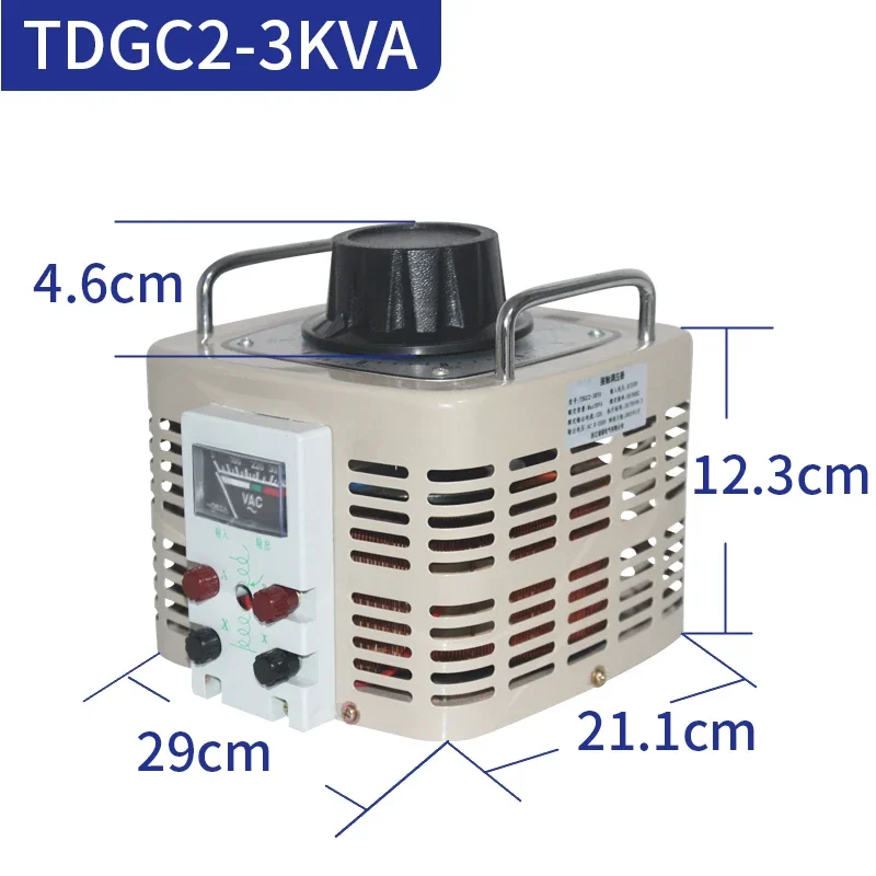 Voltage Regulator 220V Single-phase TDGC2-500W AC Autotransformer Regulator 5kw Household Dimmer 0-250v Voltage Regulator