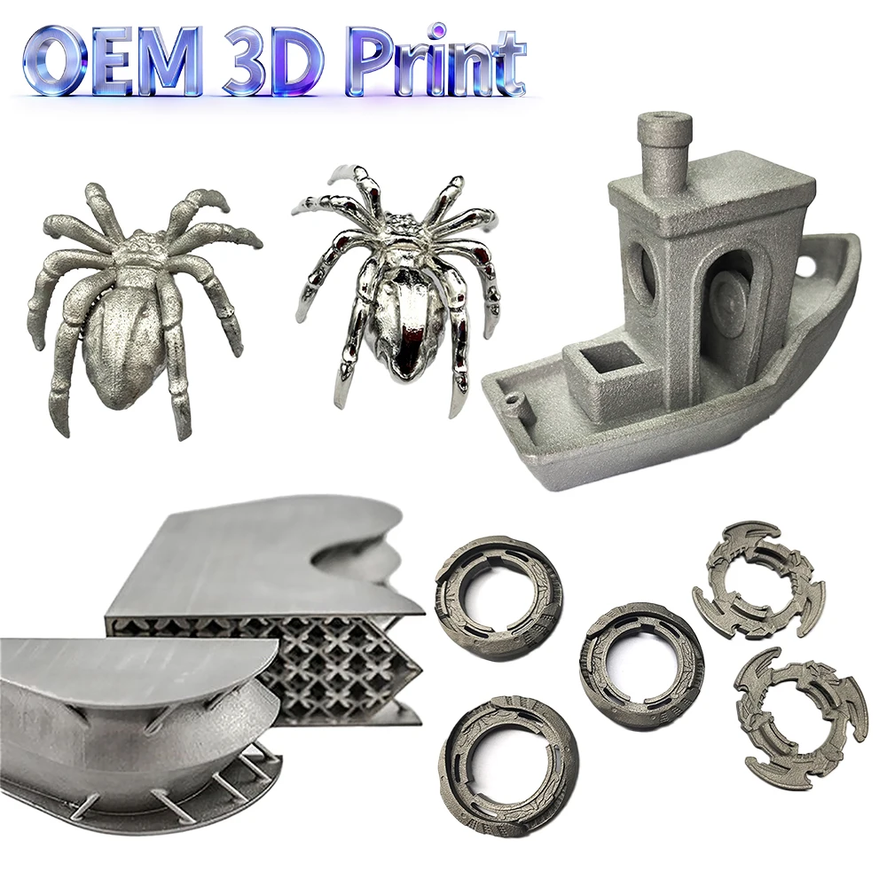 OEM Metal 3D Printing Services Aluminum, Titanium, Nickel-Based Alloys SLM Technology High Precision For Aerospace, Automotive,