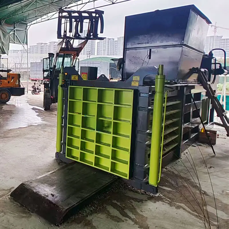 Full-Automatic Horizontal Two Ram Baler Machine for Paper, Plastic Film, Iron Cans and Aluminum Cans Customized