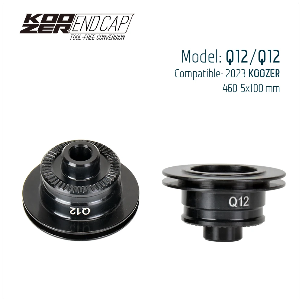 Koozer Hub Endcap ل 2023 جديد XM490 460 450 إصلاح أجزاء 5x100 10x135 QR 15x100 12x142 مللي متر من خلال 12x135 محول عدة محول الدراجة