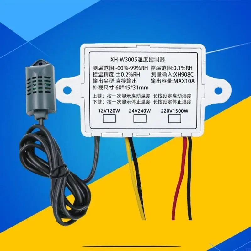 F42D Humidity Controller 0~99%RH Hygrometer Switches Controller for Greenhouse Humidity Control Switches Humidity Sensors - view 2