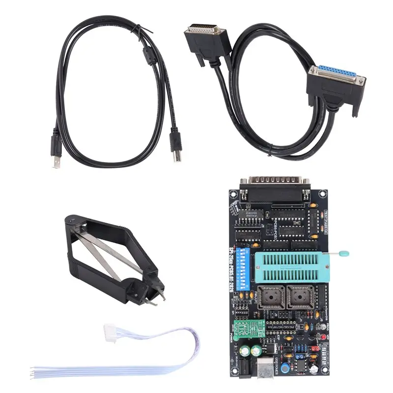 SQPP-New SPI 25Xx PCB5.0T-2021 Willem EPROM Programmer, BIOS009 PIC,Support 0.98D12,Promotion Clip PLCC32+SOIC 8 Pin Adapter