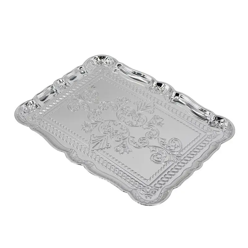 6 عبوات من ألواح الشاحن البلاستيكية، 11.8 × 9.1 بوصة، ديكور طاولة متين للحفلات والمناسبات #6