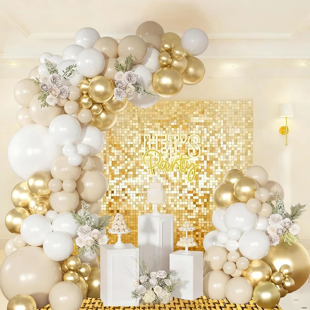 

Песочно-белые воздушные шары, комплект гирлянд, белое золото, воздушный шар, арка, раскрытие пола, день рождения, детский душ, украшение на годовщину свадьбы