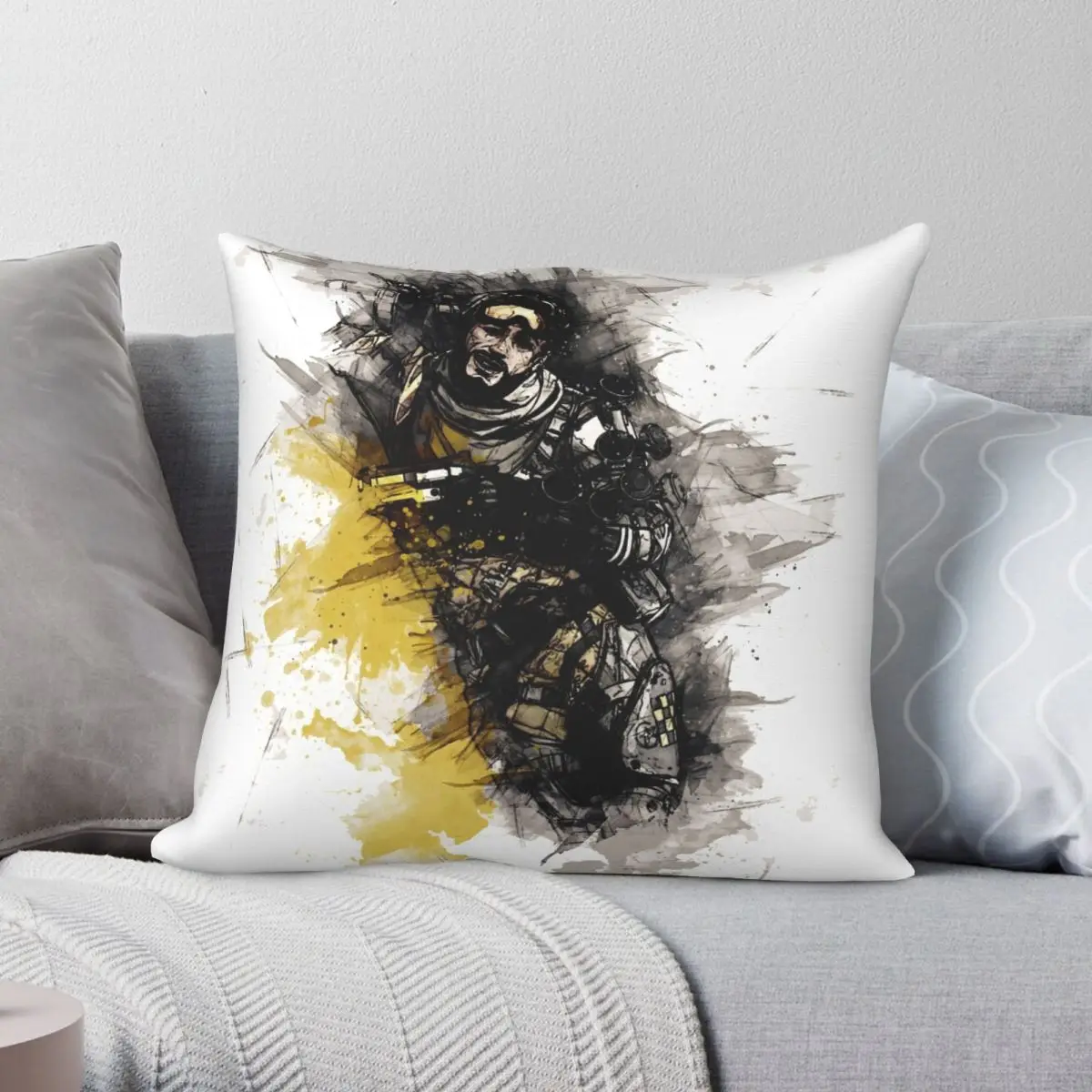 Mirage Apex Legends Poster Square Pillowcase Polyester Linen Velvet Creative Decor Throw Pillow Case Sofa Cushion Cover 45x45