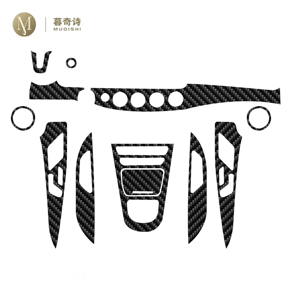 

Пленка MUQSHIPET 5D из углеродного волокна для салона автомобиля, центральная консоль, устойчивая к царапинам, установка пленки для Mercedes Benz CLS C218 2018-2023