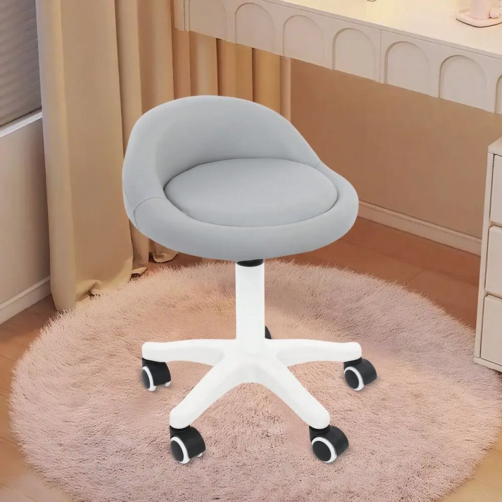 

Stool Rolling Salon Stool With Low Backrest Adjustable Swivel Chair For SPA, Shop, Salon, Massage, Or Medical Office