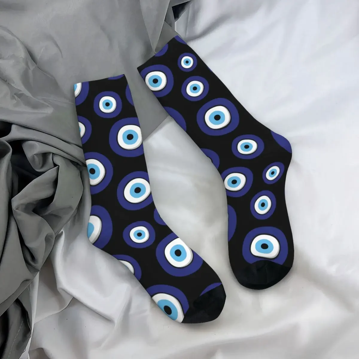 Greek Evil Eye Socks Men Women Fashion Socks Novelty Spring Summer Autumn Winter Stockings Breathable Cute Sock