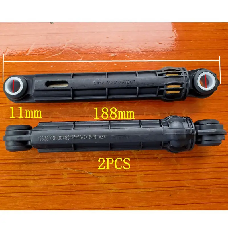 

2 Pcs 80N For LG Washing Machine Shock Absorber Washer Front Load Part Black Plastic Shell Home Appliances Accessories