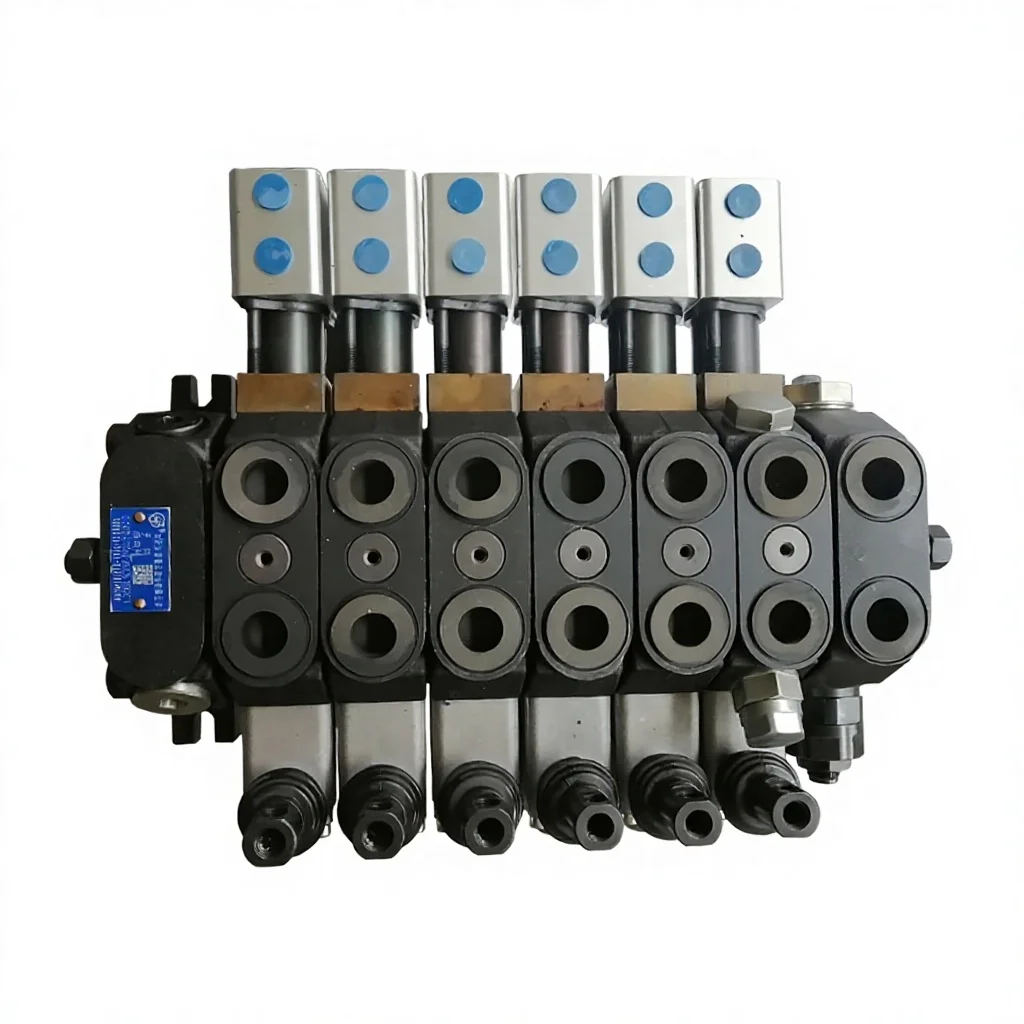 HCHC Hefei Changyuan Hydraulic Manual-Pneumatic Multi-way Reversing Valve Sticker Logo SQEDLG1-F15L-T/O