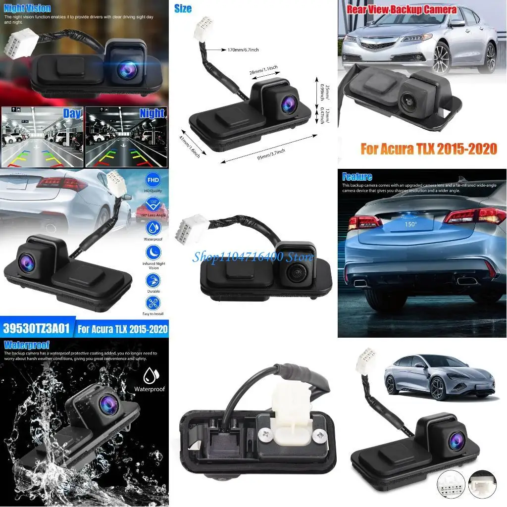 

y1gd Rear View Reverse Camera Compatible for TLX-L15-18 39530-TZ3-A01 39530TZ3A01 AC1960117 Parking Assistance Backup Monitor