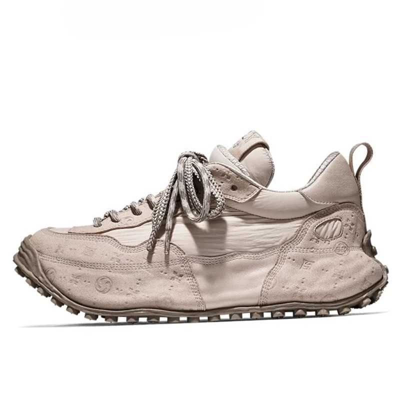 

Leather Fabric Fashion Trendy Height Increasing Shoes for Men's and Women Outdoor Training Sports Shoes Breathable Casual Shoes