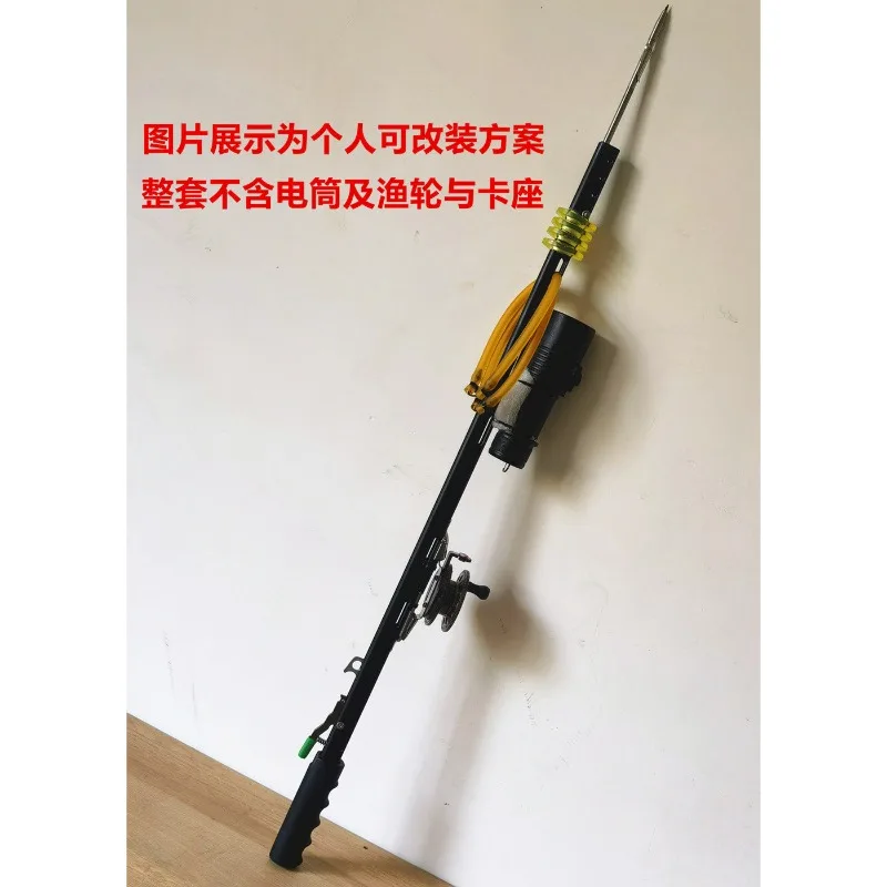 High Quality Aluminum Alloy Stainless Steel Fishing Fork Diving Outdoor Tool Blogger's First Choice Model Premium Gear