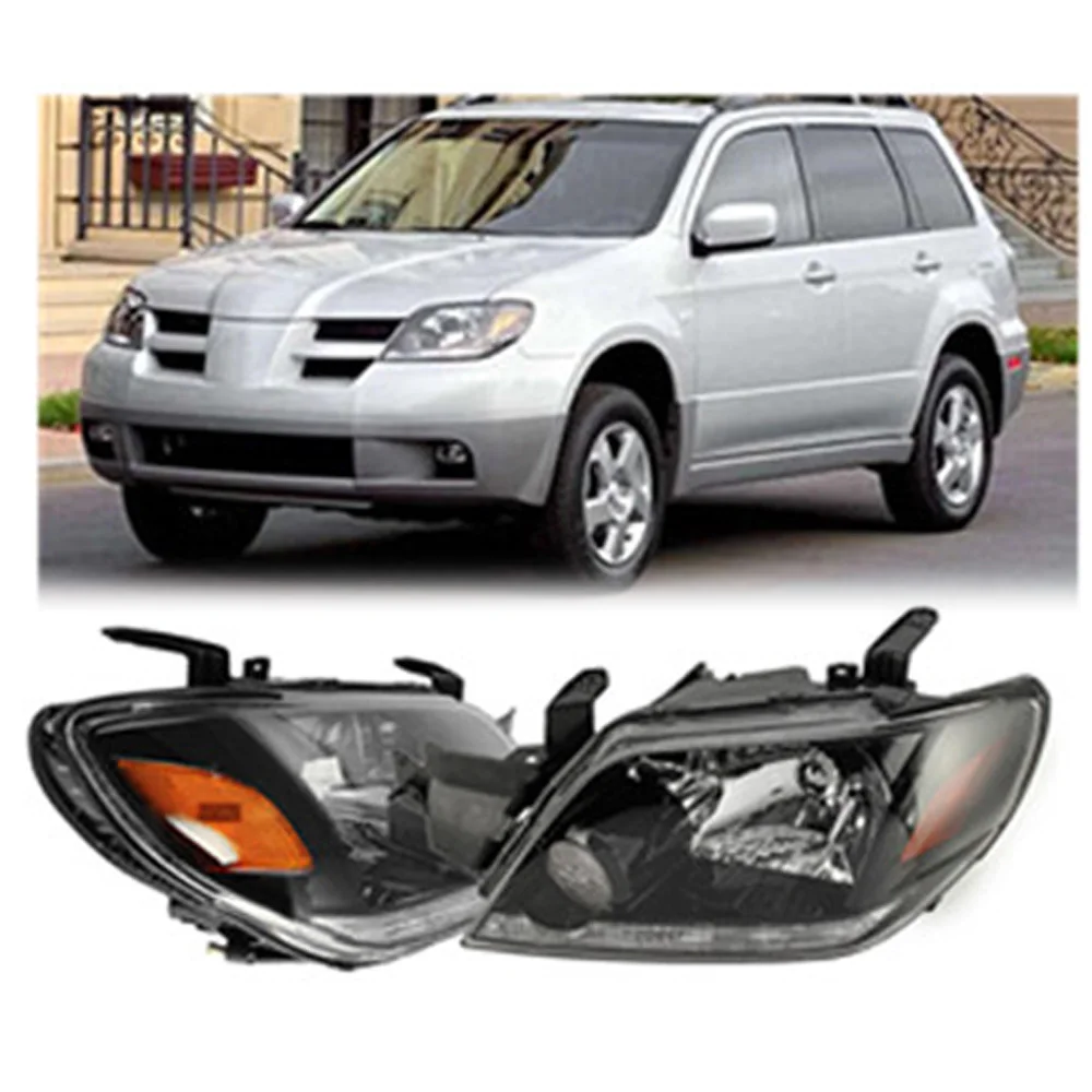 

Front Head Lamp Headlights Assembly Set 2X 2003-2005 for MITSUBISHI Outlander