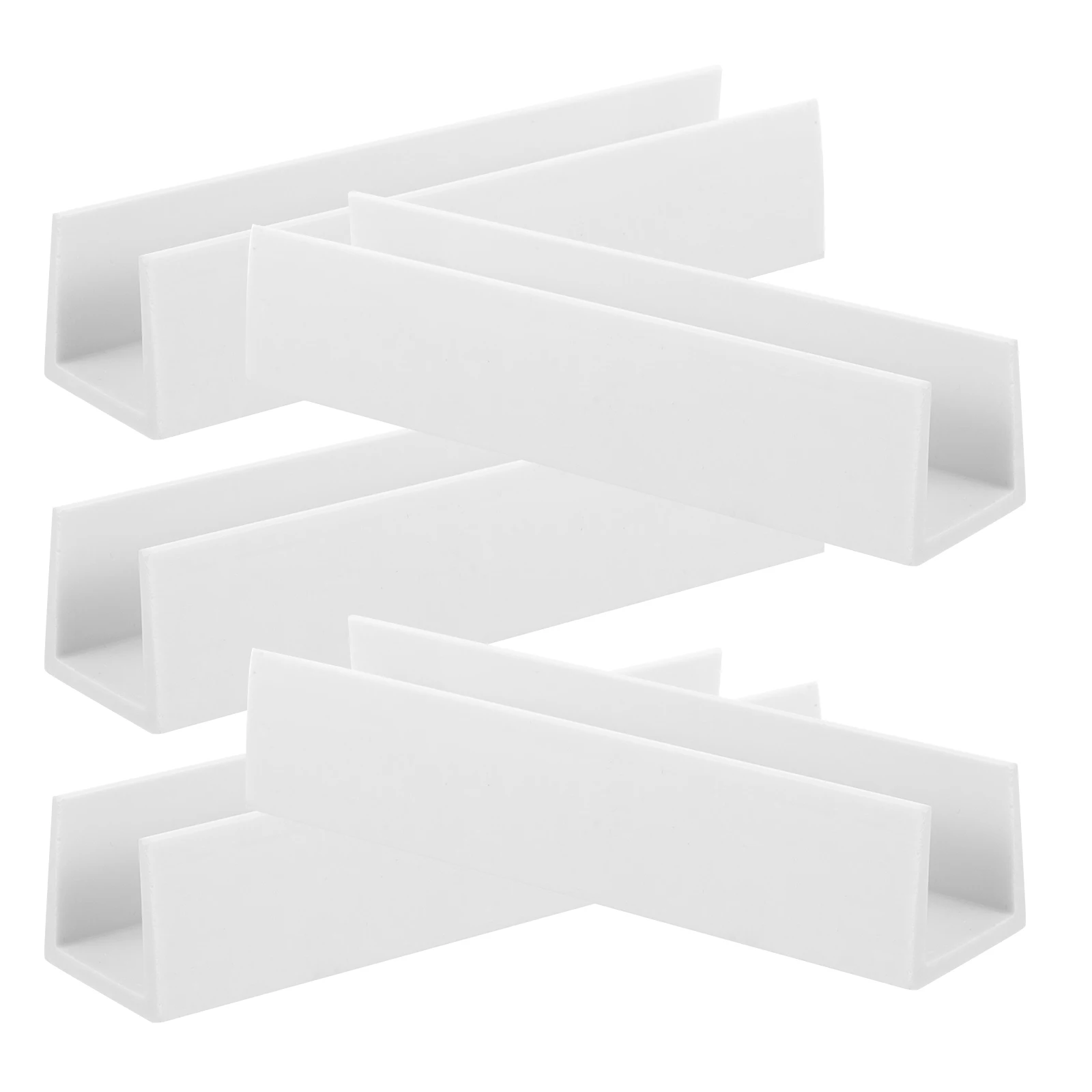 

5pcs Shaped Groove Kit For Dog Gate Fence Reinforcement Support Plastic White Durable Childproof Safety Barrier