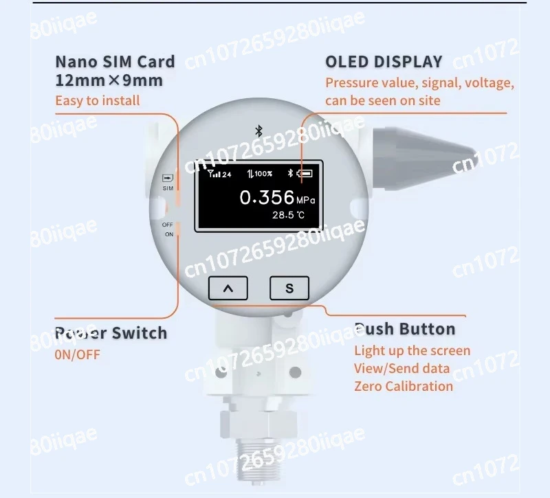 

Water Level Measurement Sensor ME6001R LoRa 433/470 MHz GSM Water Level Gauge High Accuracy Transmitter