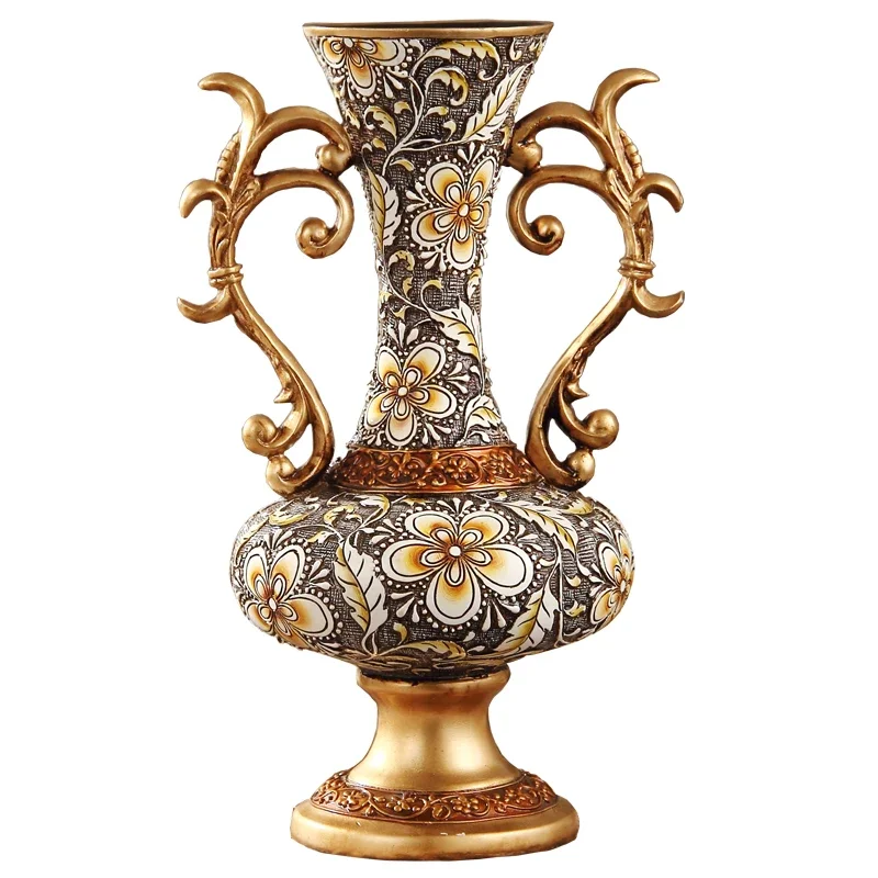 

European high-end home decoration, vase decoration, new living room and flower arrangement