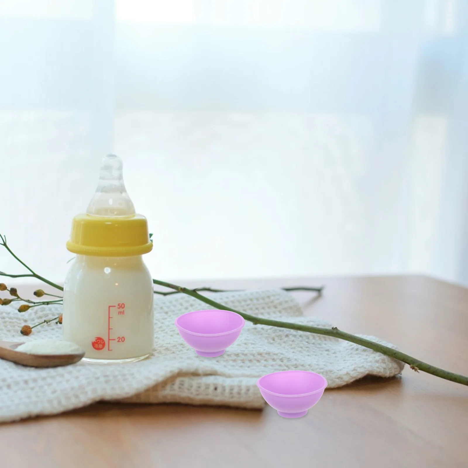 

4Pcs Silicone Small Bowls Multipurpose Reusable Mask Mixing Bowls DIY Face Mask Bowl Condiment Bowl Spa Supplies