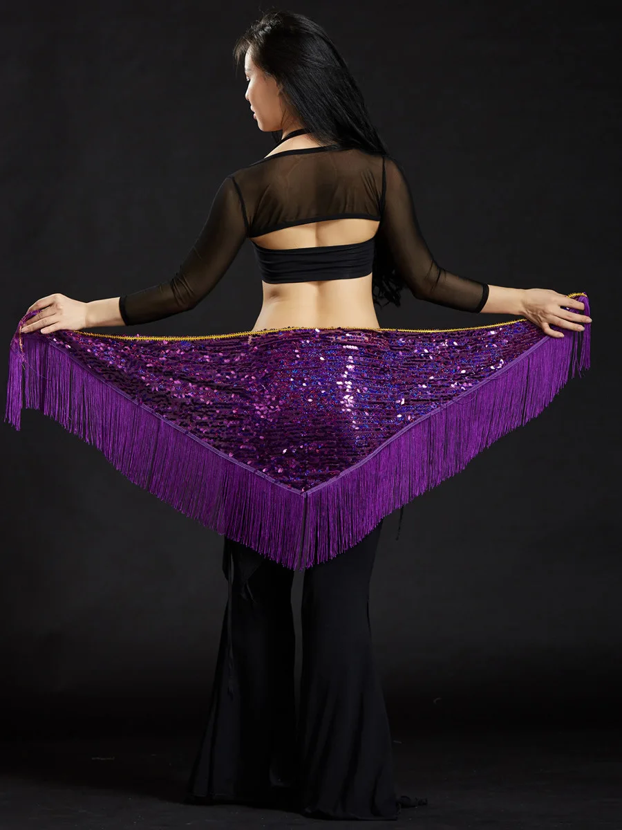 Dancer Melon Triangular Scarf Shawl Belly Dance Clothing Belly Dance Waist Chain Belly Dance Hip Scarf Mermaid