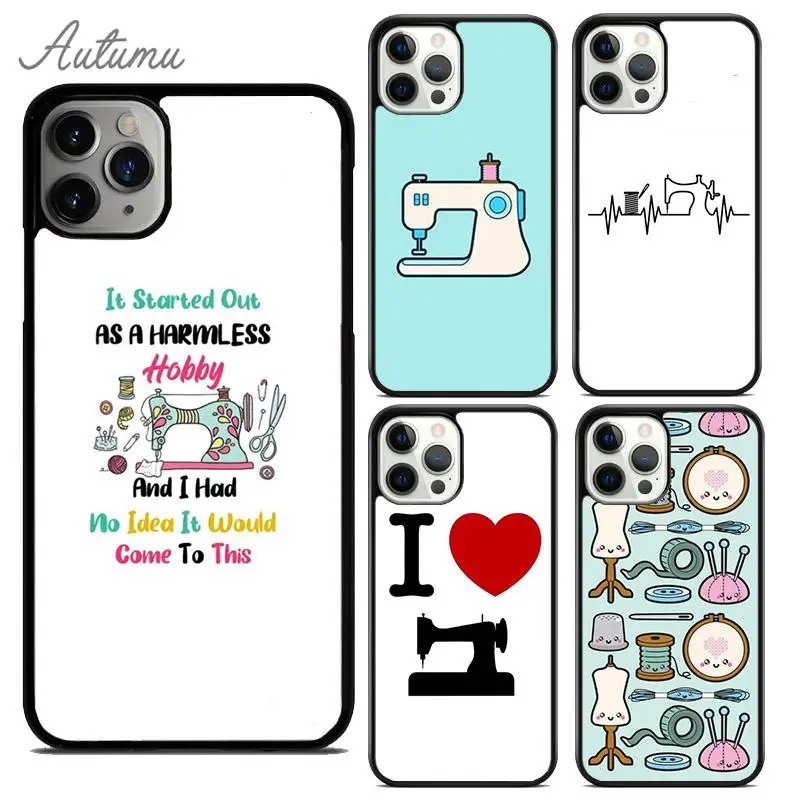 heart beats for sewing machine Phone Case for iPhone 15 16 SE2020 11 12 13 14 Pro Max mini 7 8 Plus coque Fundas Shell