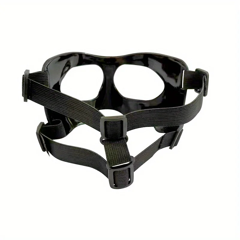 Calcio Basket Anti-collisione Maschera per il naso Visiera Maschera sportiva Nero Gioco per uomo adulto Equipaggiamento protettivo Prestazioni