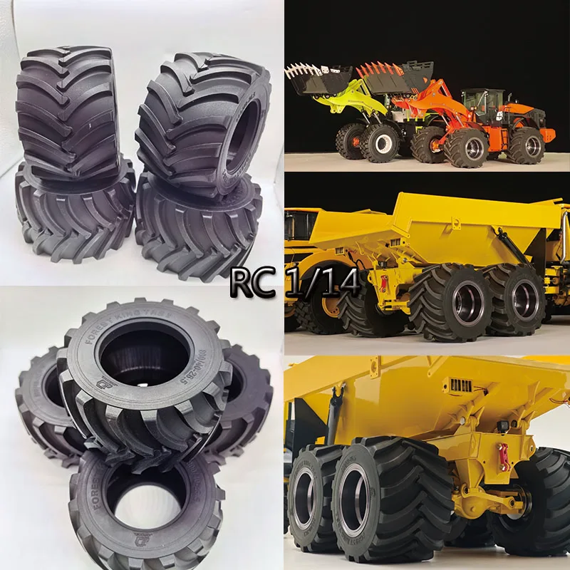 JD Model 1/14 Hydraulic Articulated Dump Truck Model Loader Universal Widened Tire