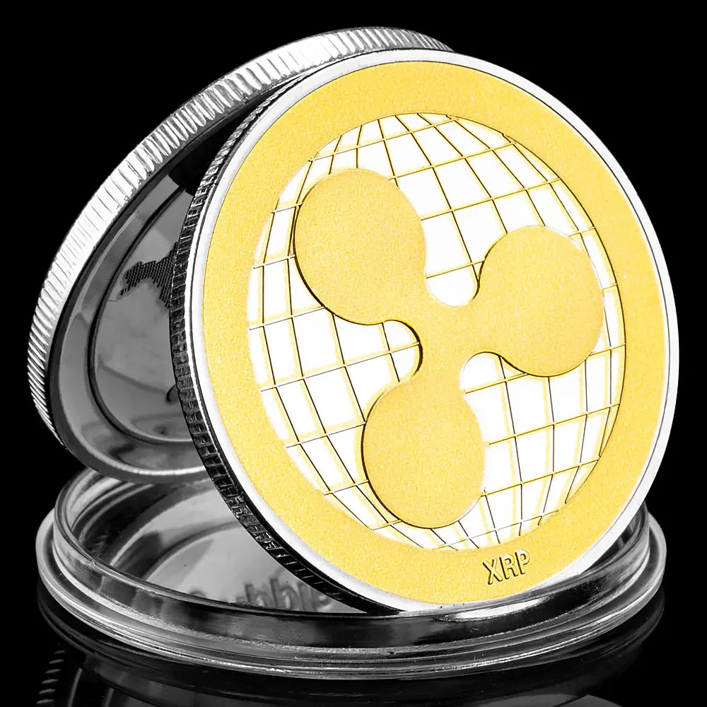 Ripple Coin Collectible Gift Commemorative Coins Crypto Coin Physical Cryptocurrency Collection