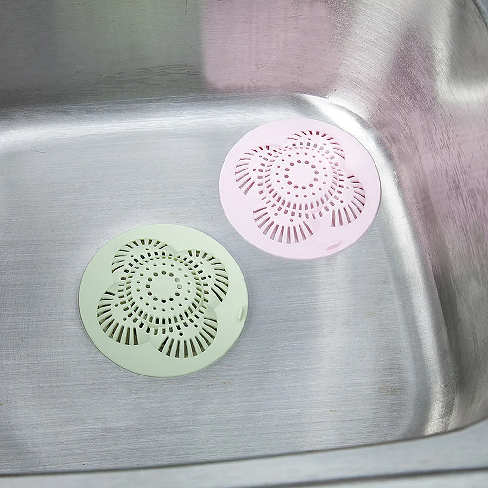 

6pcs Kitchen Sink Strainer Plug Hair Drain Filter For Bathroom Floor Drain Cover Bathtub Stopper Sewer Odor Insect Proof Tool