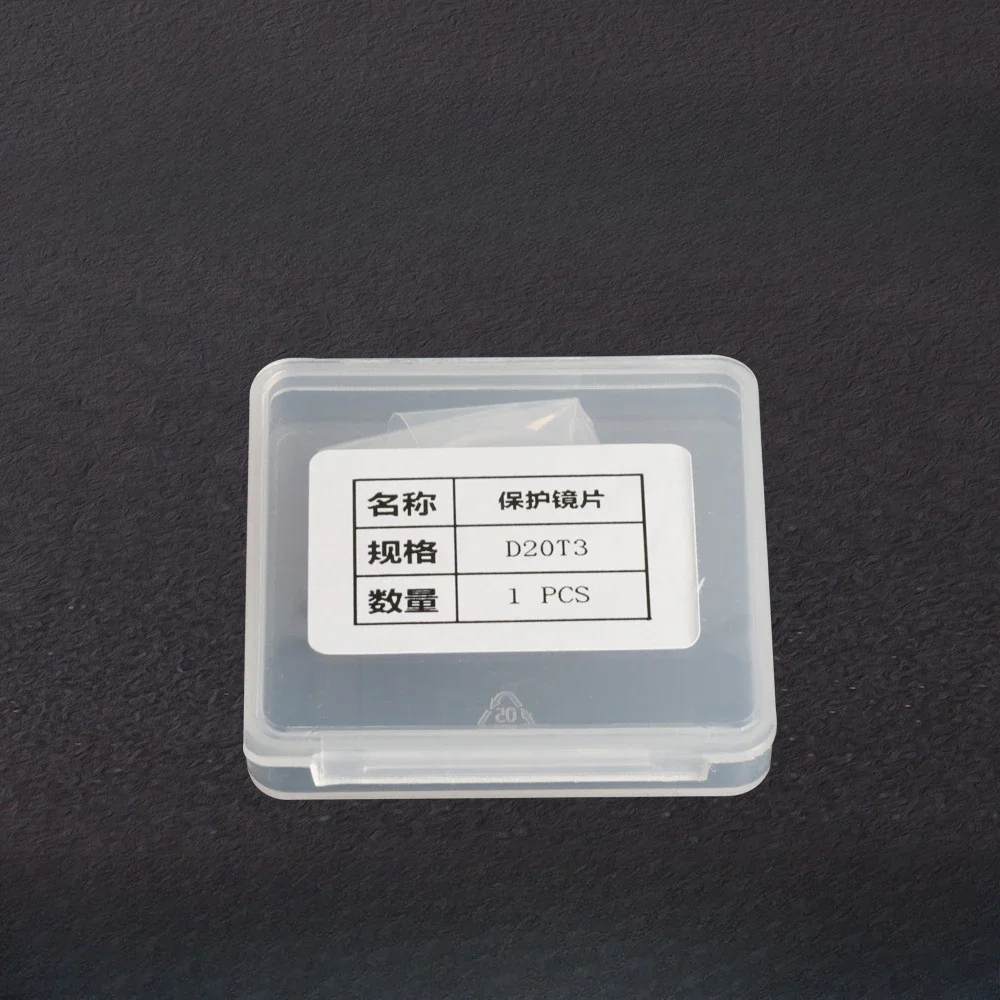 Imagem -04 - Lente Protetora de Solda a Laser Wsx Qilin Hanwei Escudo 18x2 20x2 20x3 20x4 mm 100 Peças por Lote