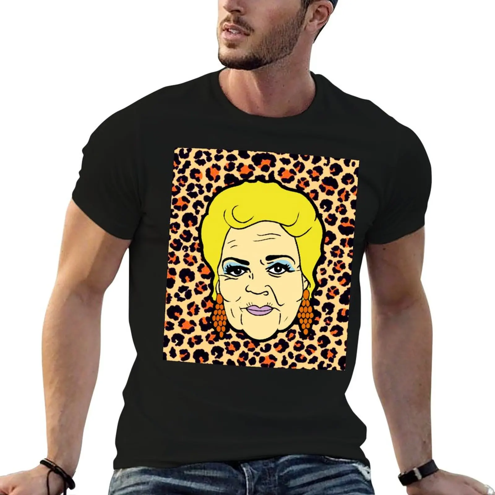 Pat loves Leopard T-Shirt Gym Exercise Short Sleeve T-Shirt
