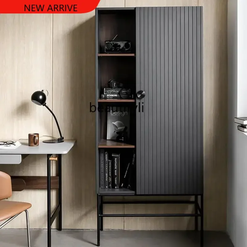 X A15 Nordic Side Cabinet Storage Cabinet Showcase Bookcase Italian Personality Simple Metal Open Bookshelf Display