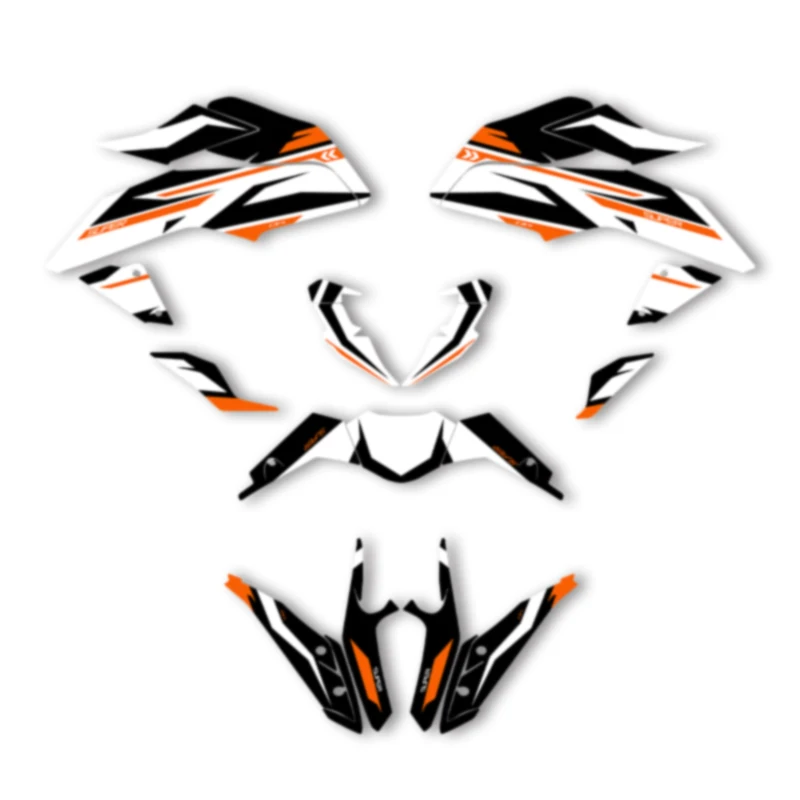 

DSMTECH Motorcycle Graphics For KTM 2017 2018 2019 2020 DUKE 125 17-20 DUKE125 390 Decal Stickers Kits 014