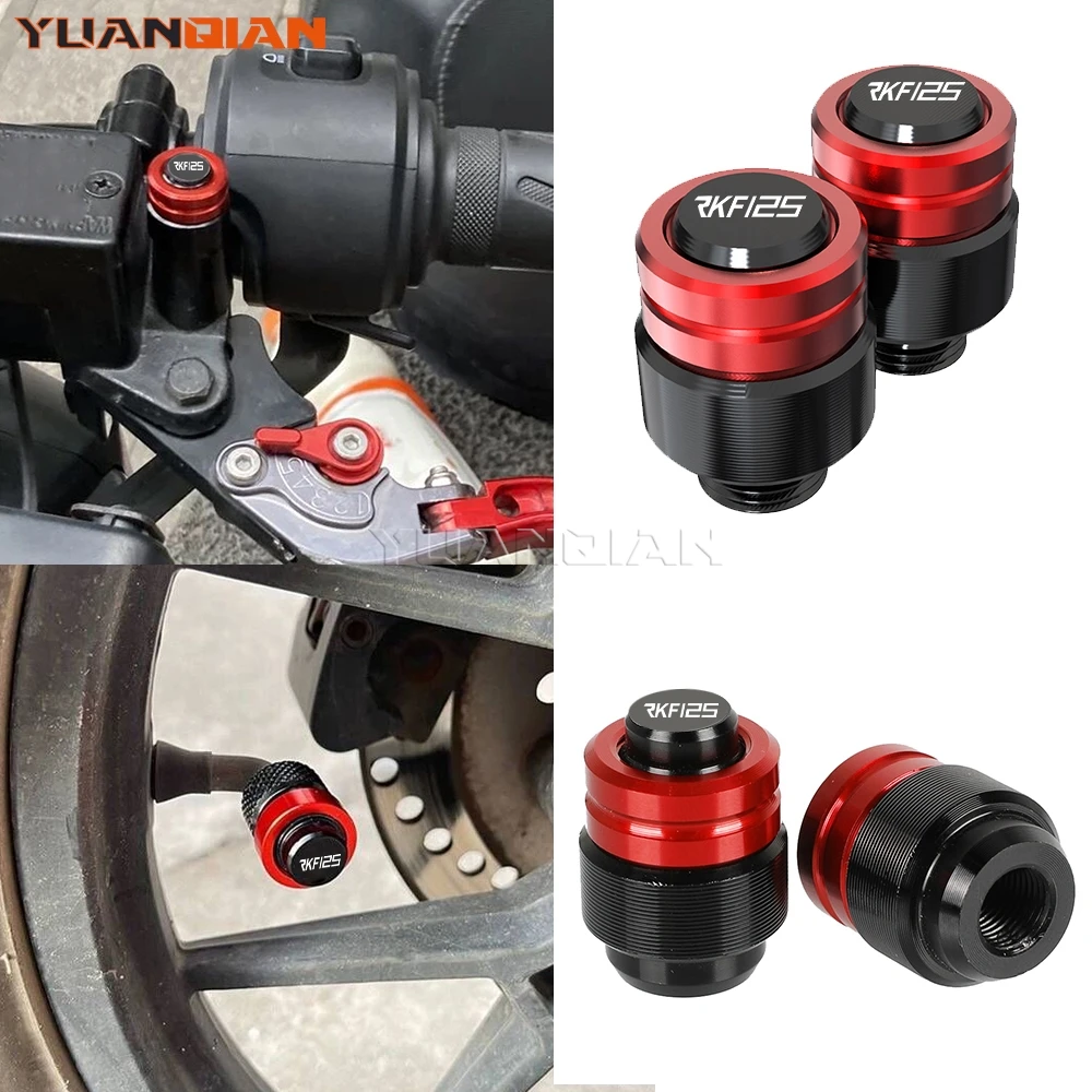 For Keeway RKF 125 RKF125 2018 2023 2022 2021 2020 2019 Motorbike Rearview Mirror Plug Hole Screw Cap Tire Valve Stem Caps Cover