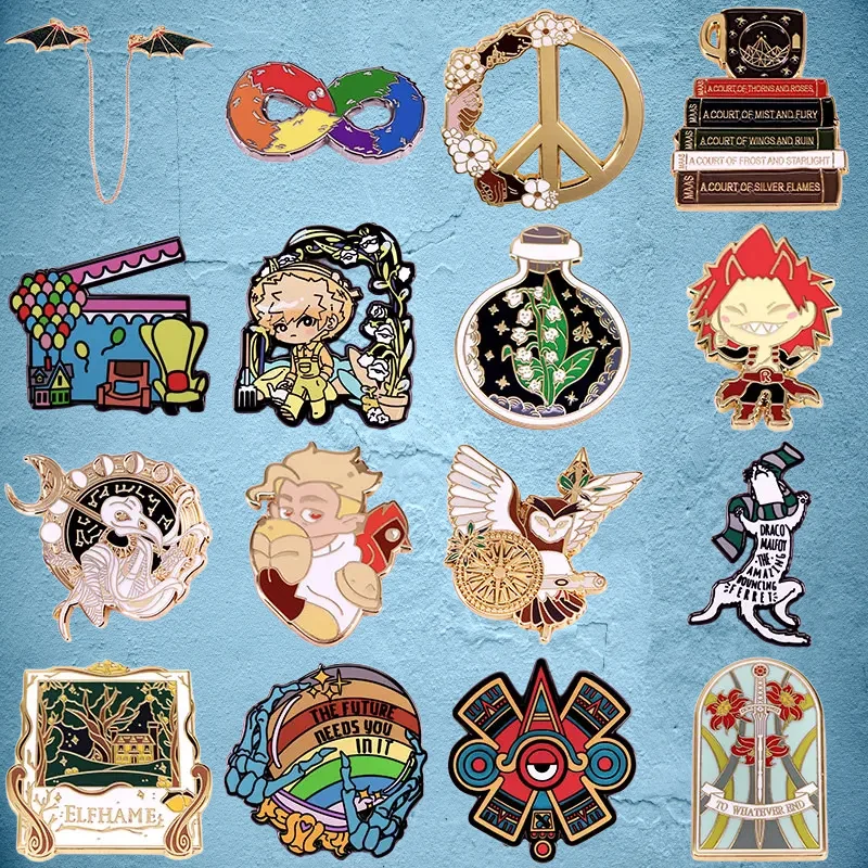 

Classic Animation Movie Enamel Badges Tie Clips Brooches Backpacks Accessories Jewelry Pins Gifts