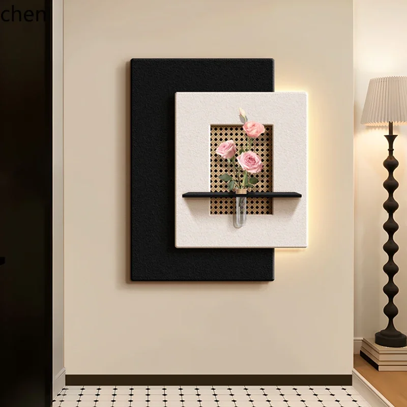 L19- Hydroponic Green Plant Entrance Decorative Painting Sandstone Corridor Hallway Hanging Painting