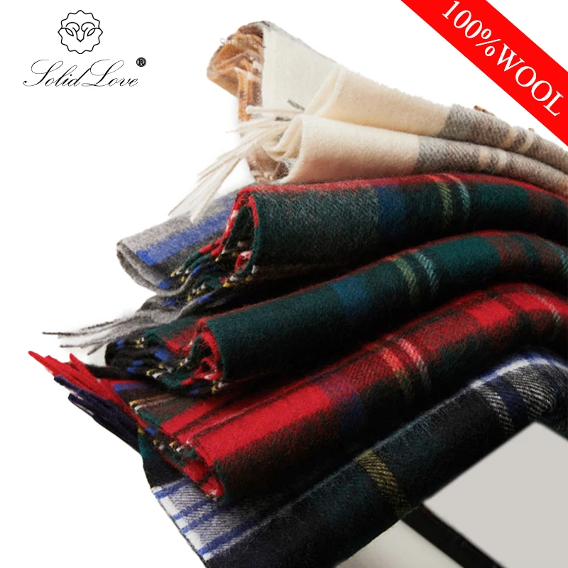 Autumn and Winter New Scarf Female British Bagh Bristled Cashmere Scarf Shawl Dual-use Thick Couple Scarf