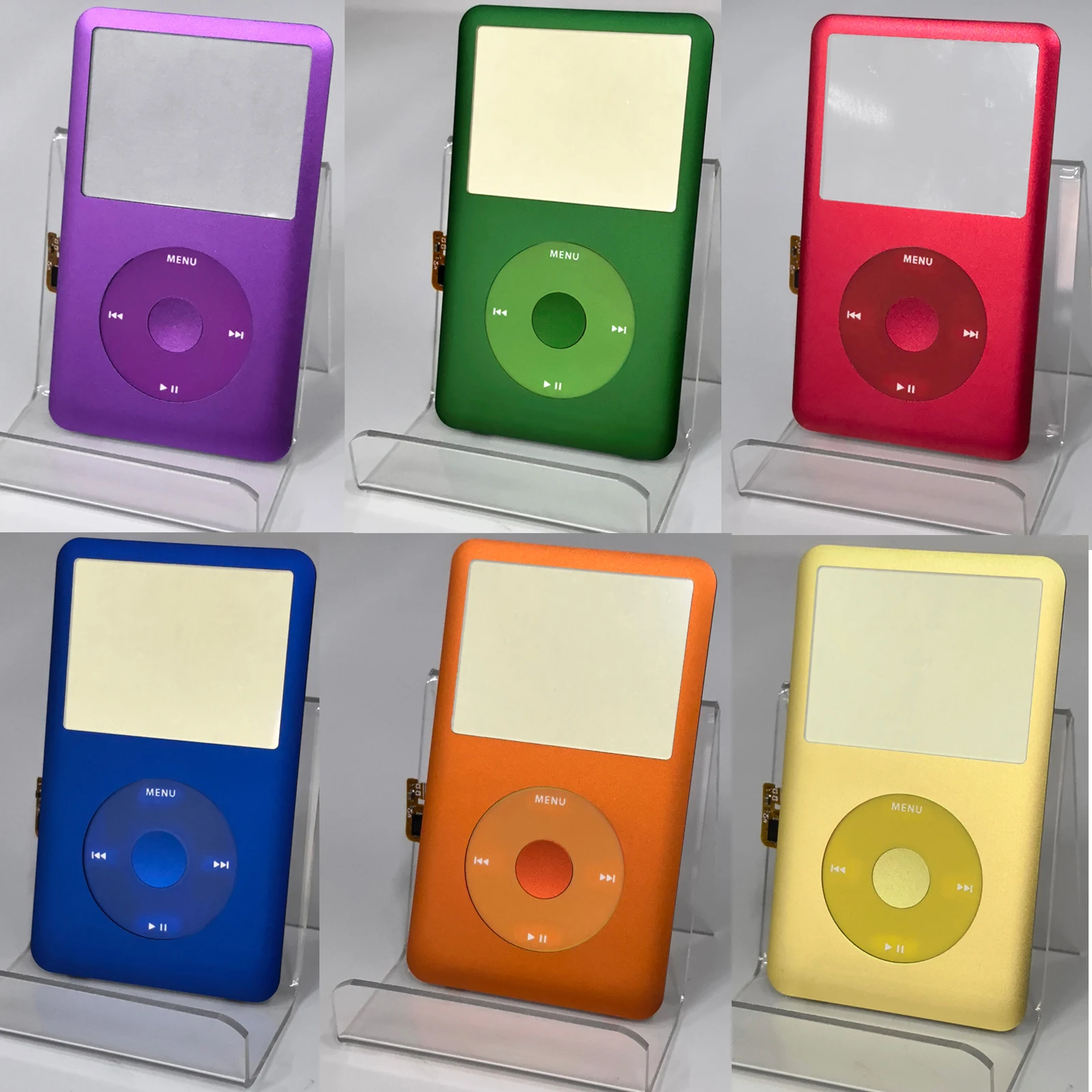 Komplettes Frontgehäuse mit Clickwheel für iPod 6./7. Generation Classic, Mehrfarbig für 80GB 120GB 160GB Modelle Ersatzteil – Detail 2