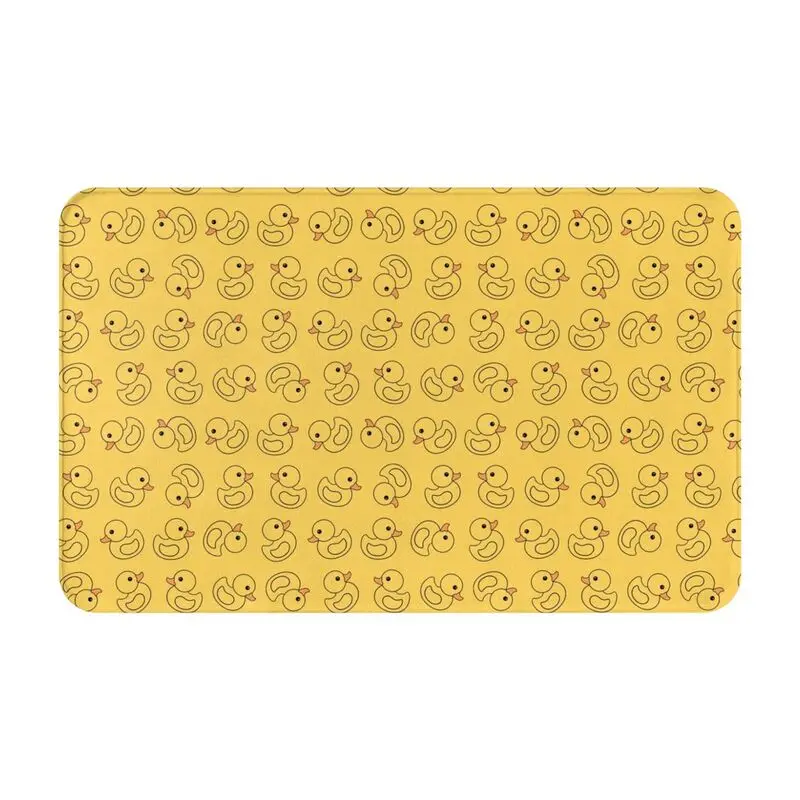 Custom Yellow Rubber Duck Doormat Non-Slip Entrance Bathroom Kitchen Floor Door Mats Cartoon Animal Pets Toilet Carpet Rug