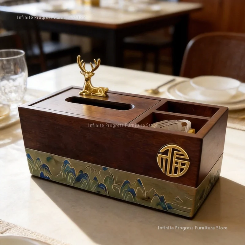 Coffee Table Tissue Boxes Kitchen Storage Napkin Holder Homestay Tissue Boxes Simplicity Pu Leather Home Boîte Mouchoirs MH40ZJH