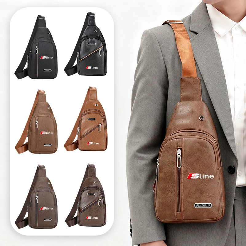 

New Car Logo Small Backpack Messenger One-shoulder Bag Travel Bag For AUDI SLINE A1 A3 A4 A5 A7 A8 Q3 Q5 Q7 S3 S4 S5 S6 S7 A4L