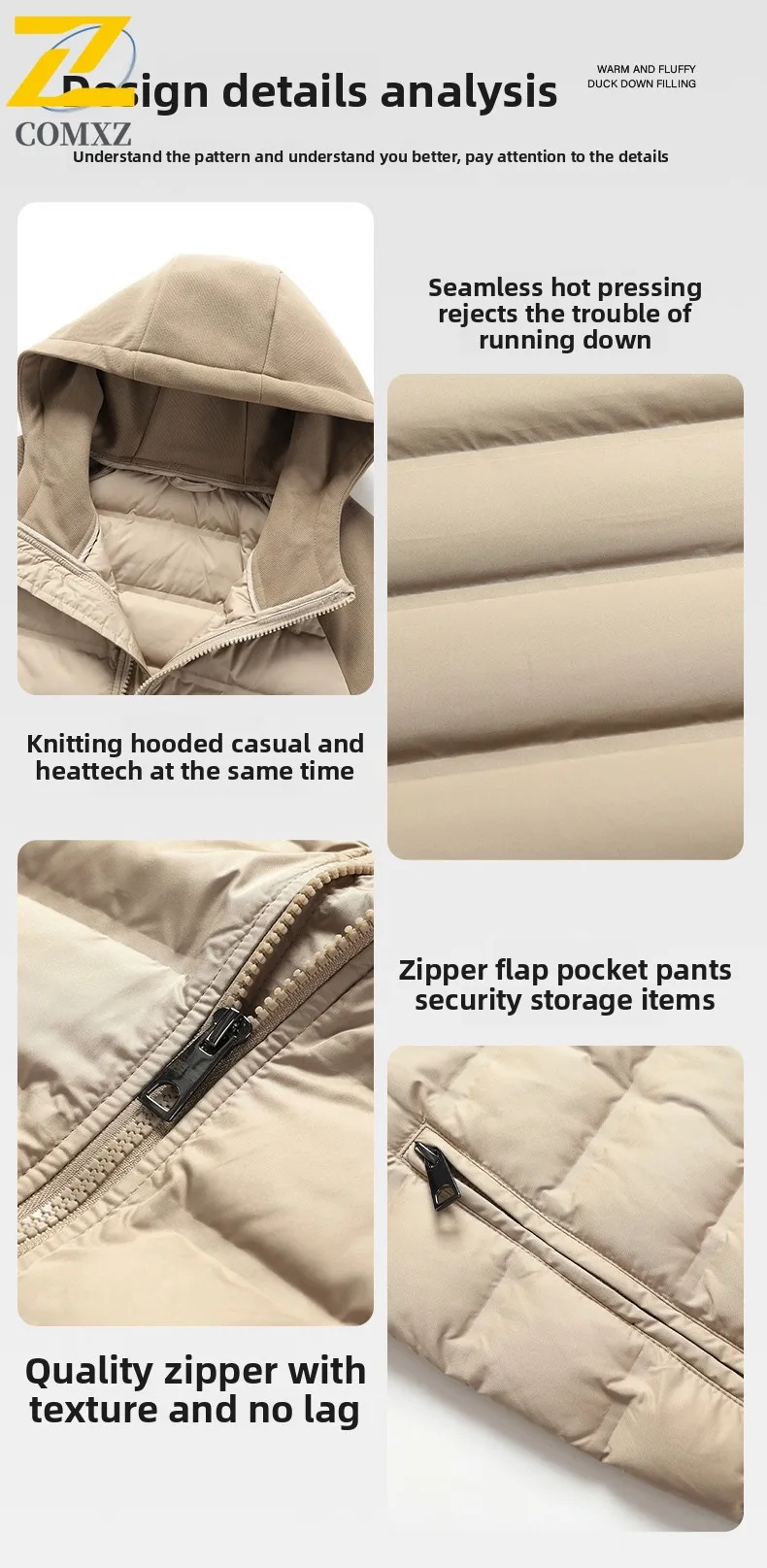 زوجين أسفل سترة 2025 نمط جديد 90 بطة بيضاء أسفل الرياضة في الهواء الطلق سميكة مكافحة الباردة الدافئة معطف مقنع معطف الشتاء عادية أسفل معطف
